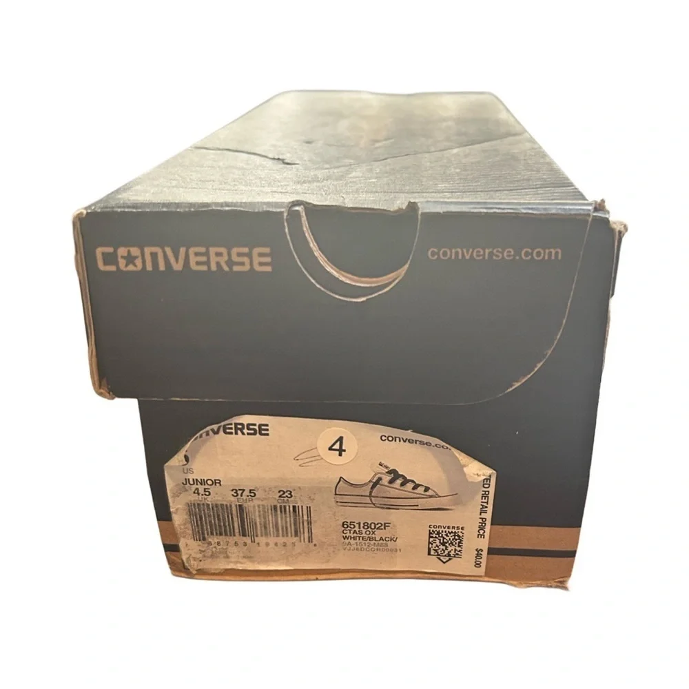 Converse Kids Sneakers - Black and silver metallic